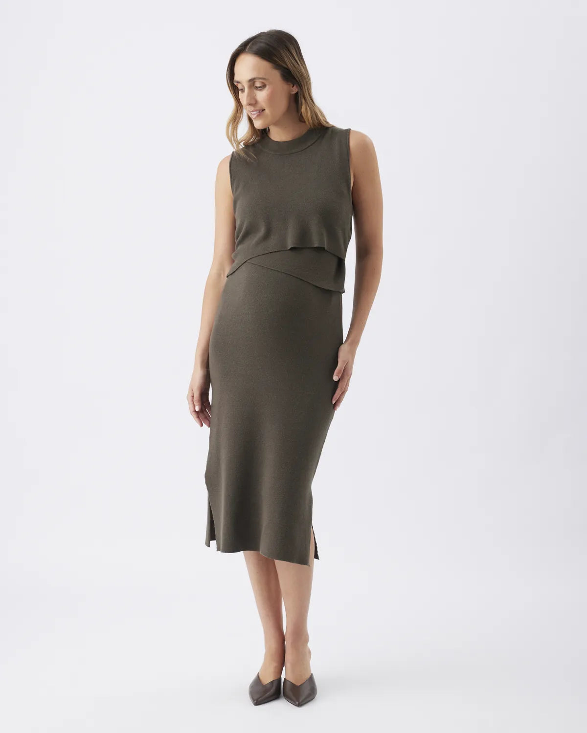 Layered Knit Dress