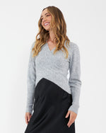 Willa Cross Over Crop Sweater