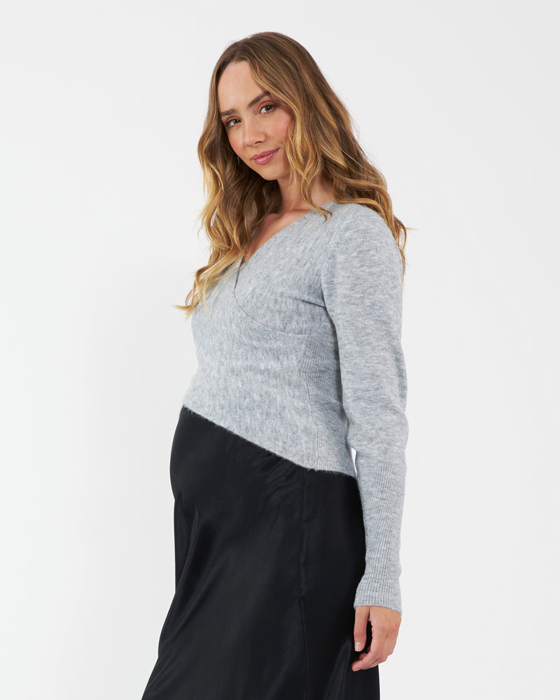 Willa Cross Over Crop Sweater