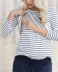 Leonie Stripe Tee - Yo Mama Maternity