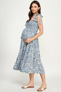 Tropical Shoulder Tie Dress