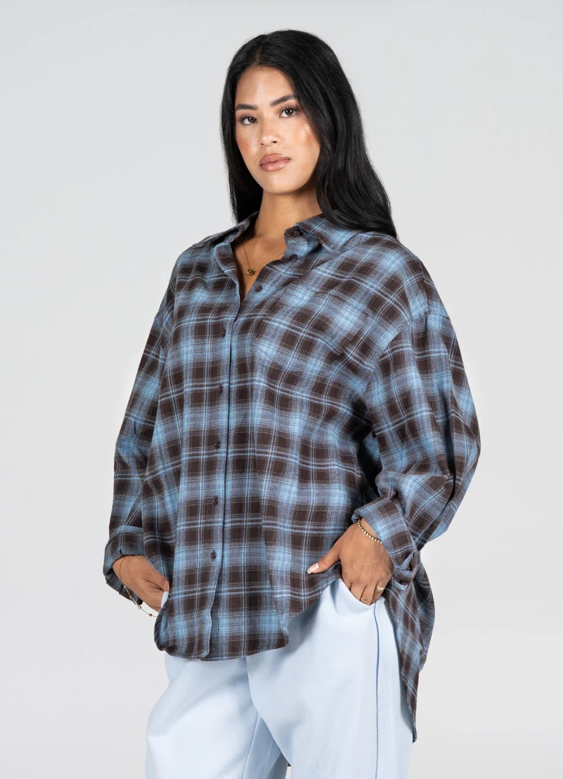 Plaid Flannel Overshirt