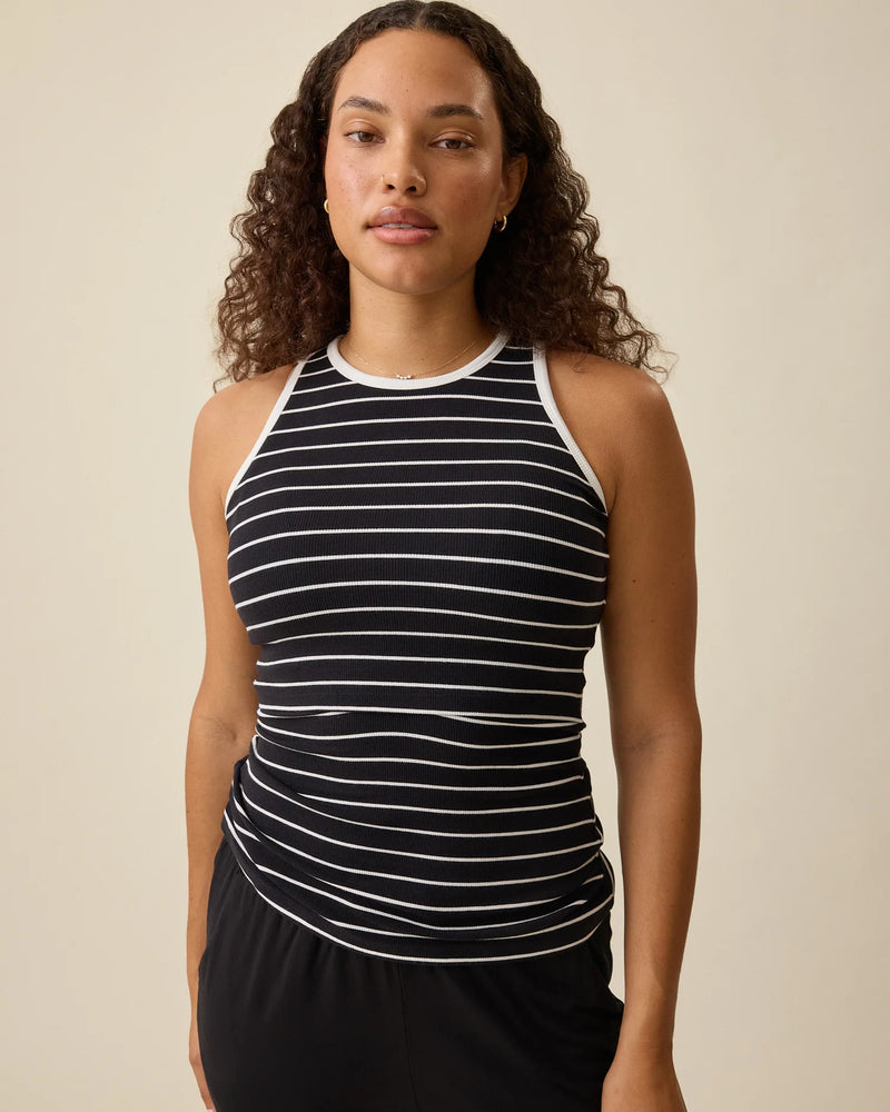 Ribbed Bamboo Racerback Tank - Yo Mama Maternity
