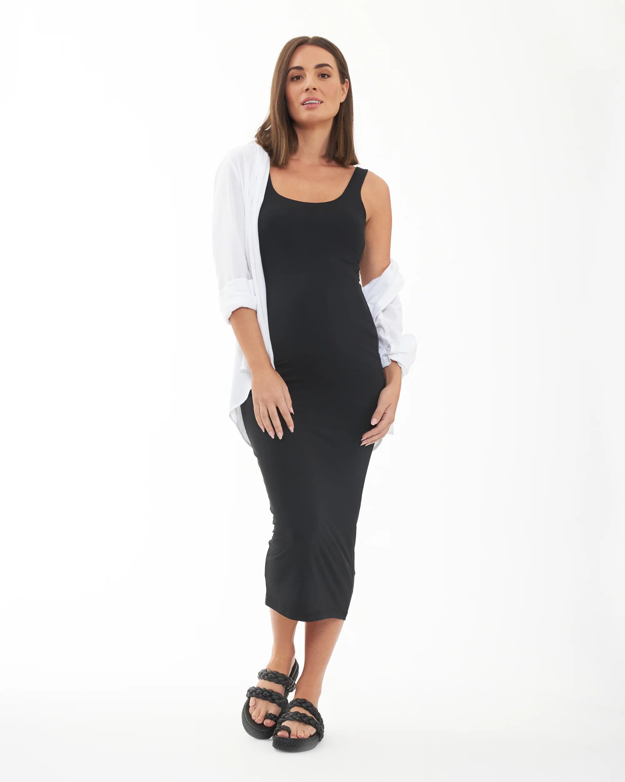 Luxe Contour Tank Dress - Yo Mama Maternity