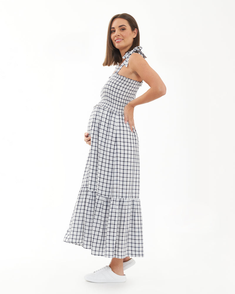 Phoebe Smocked Dress - Yo Mama Maternity