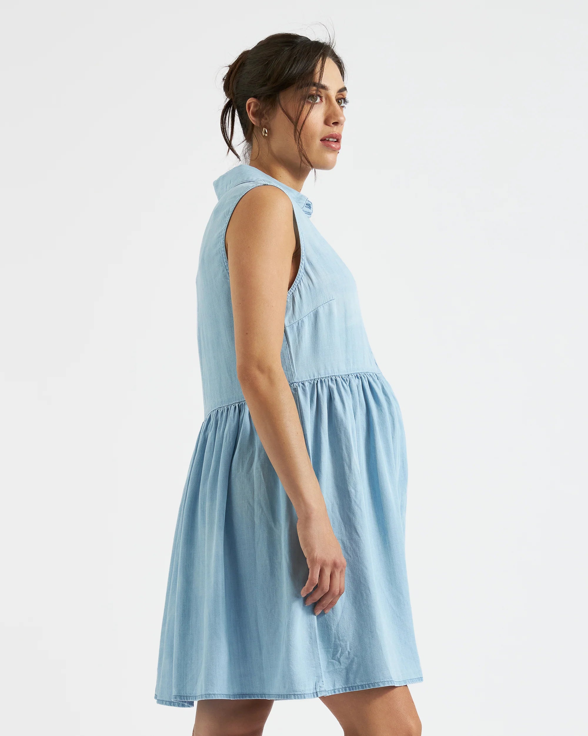 Bec Chambray Dress - Yo Mama Maternity