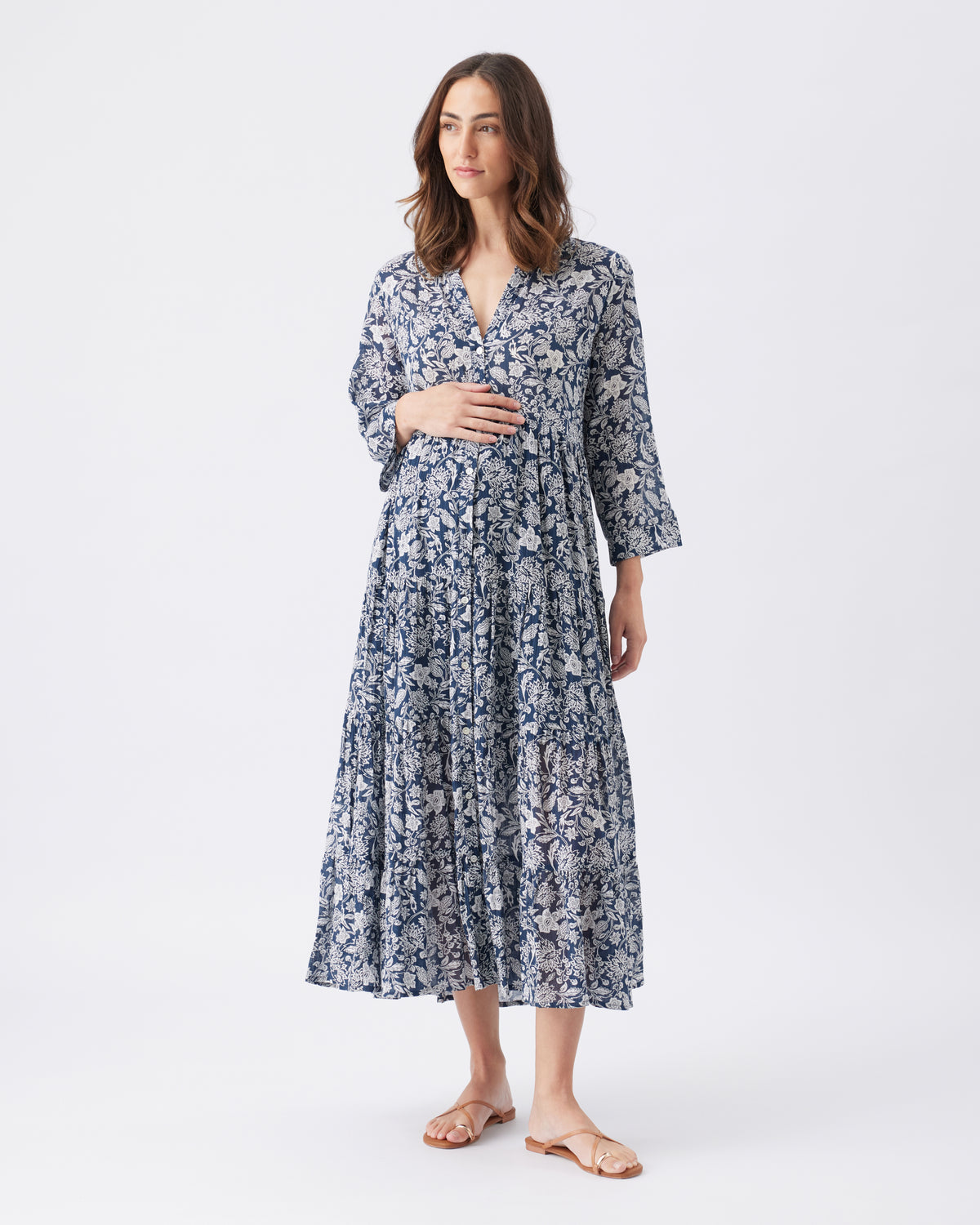 Ezra Tiered Maxi Dress - Yo Mama Maternity