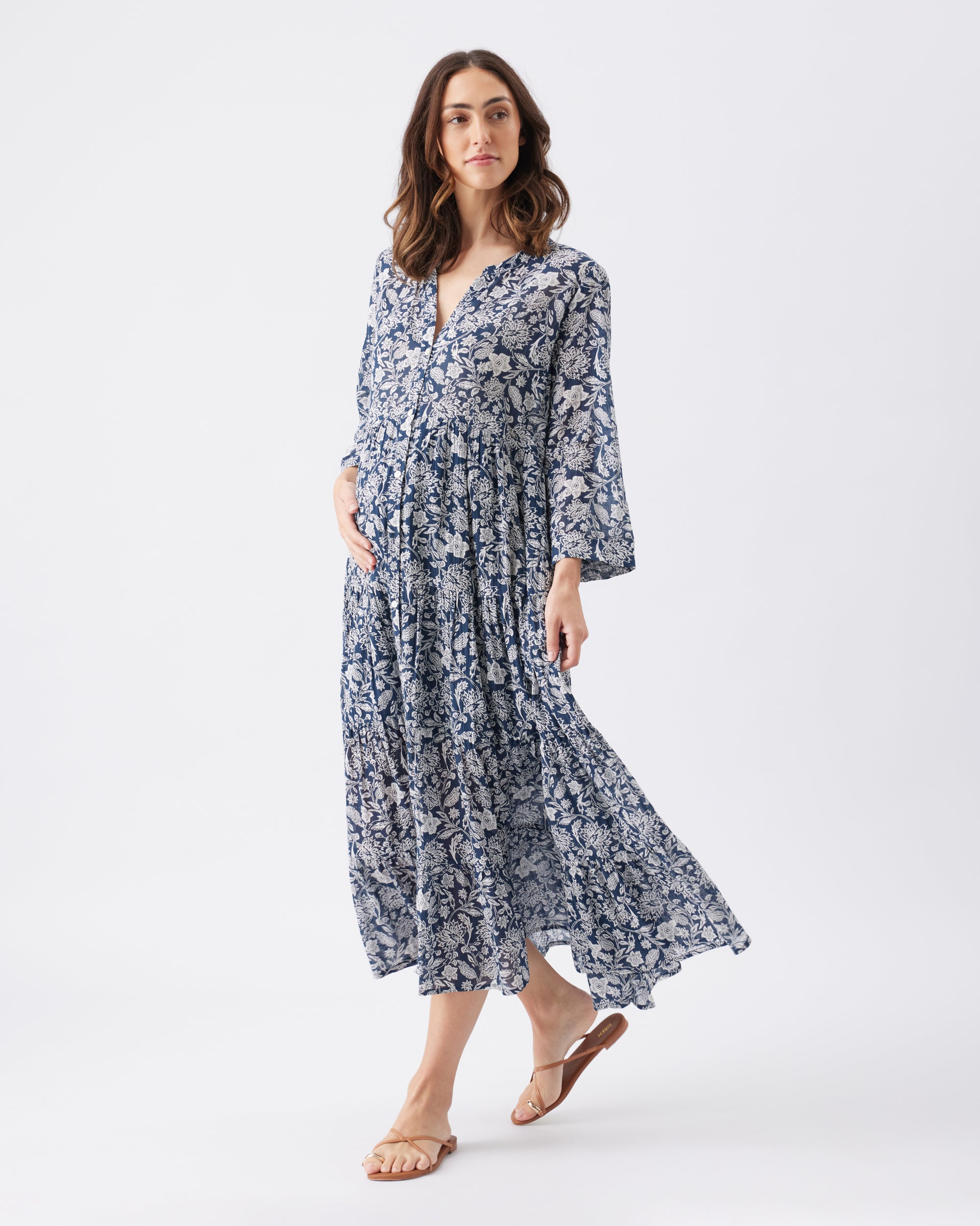 Ezra Tiered Maxi Dress - Yo Mama Maternity