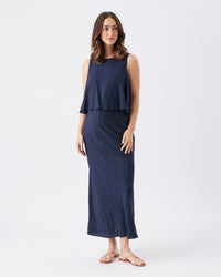 Lena Linen Nursing Dress - Yo Mama Maternity