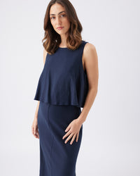 Lena Linen Nursing Dress - Yo Mama Maternity