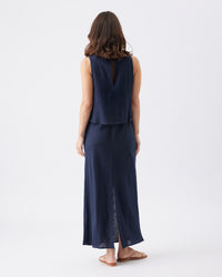 Lena Linen Nursing Dress - Yo Mama Maternity