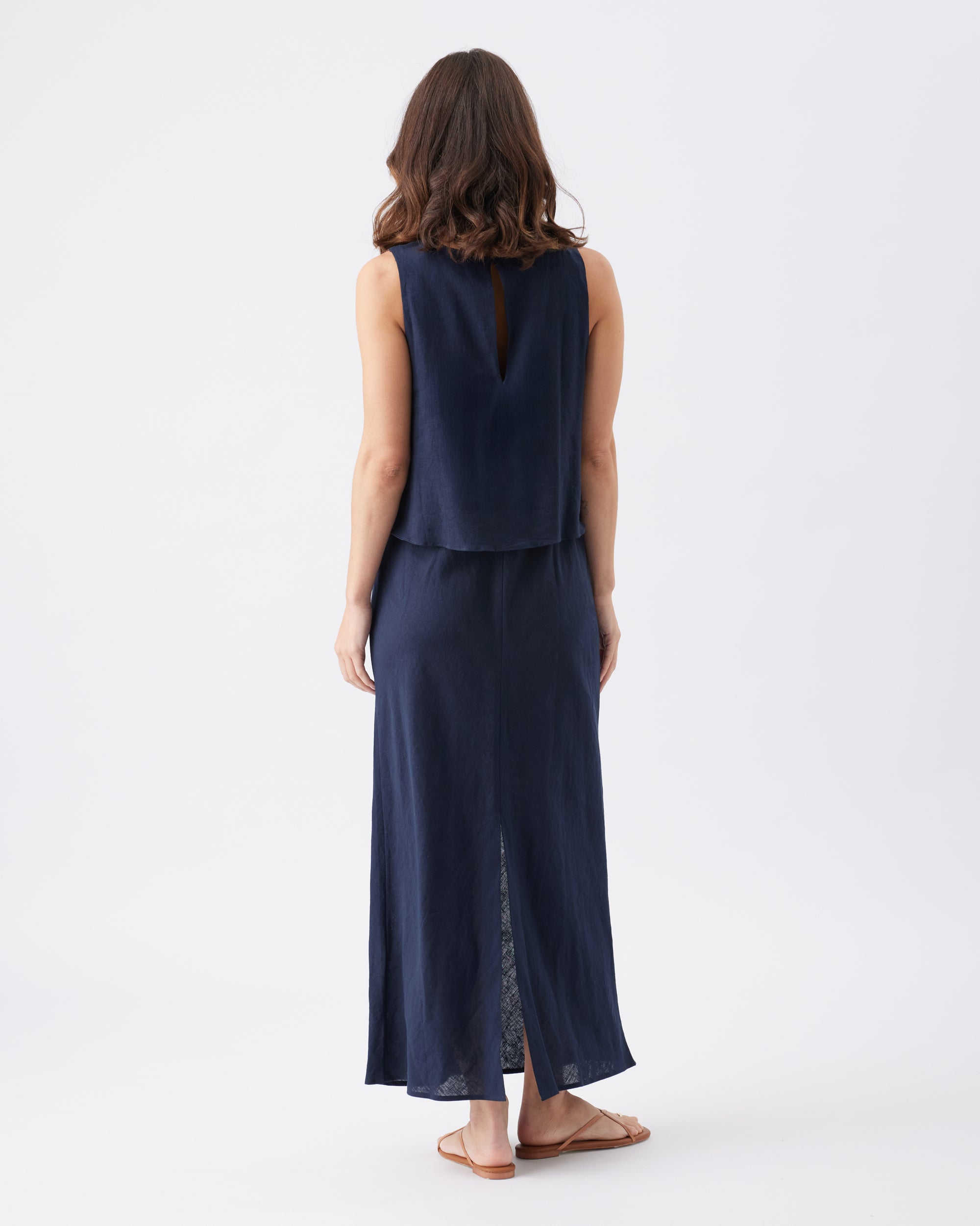 Lena Linen Nursing Dress - Yo Mama Maternity