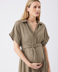 Amy Linen Dress - Yo Mama Maternity