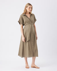 Amy Linen Dress - Yo Mama Maternity