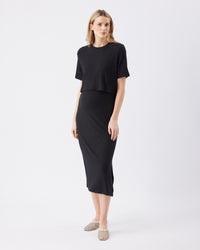 Ivy Ribbed Dress - Yo Mama Maternity