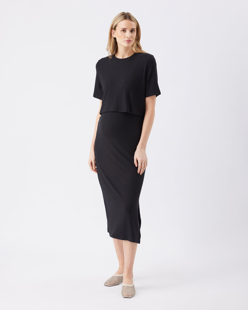Ivy Ribbed Dress - Yo Mama Maternity