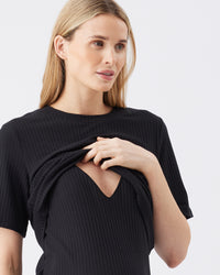 Ivy Ribbed Dress - Yo Mama Maternity