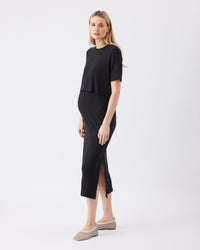 Ivy Ribbed Dress - Yo Mama Maternity
