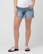 Distressed Denim Shorts