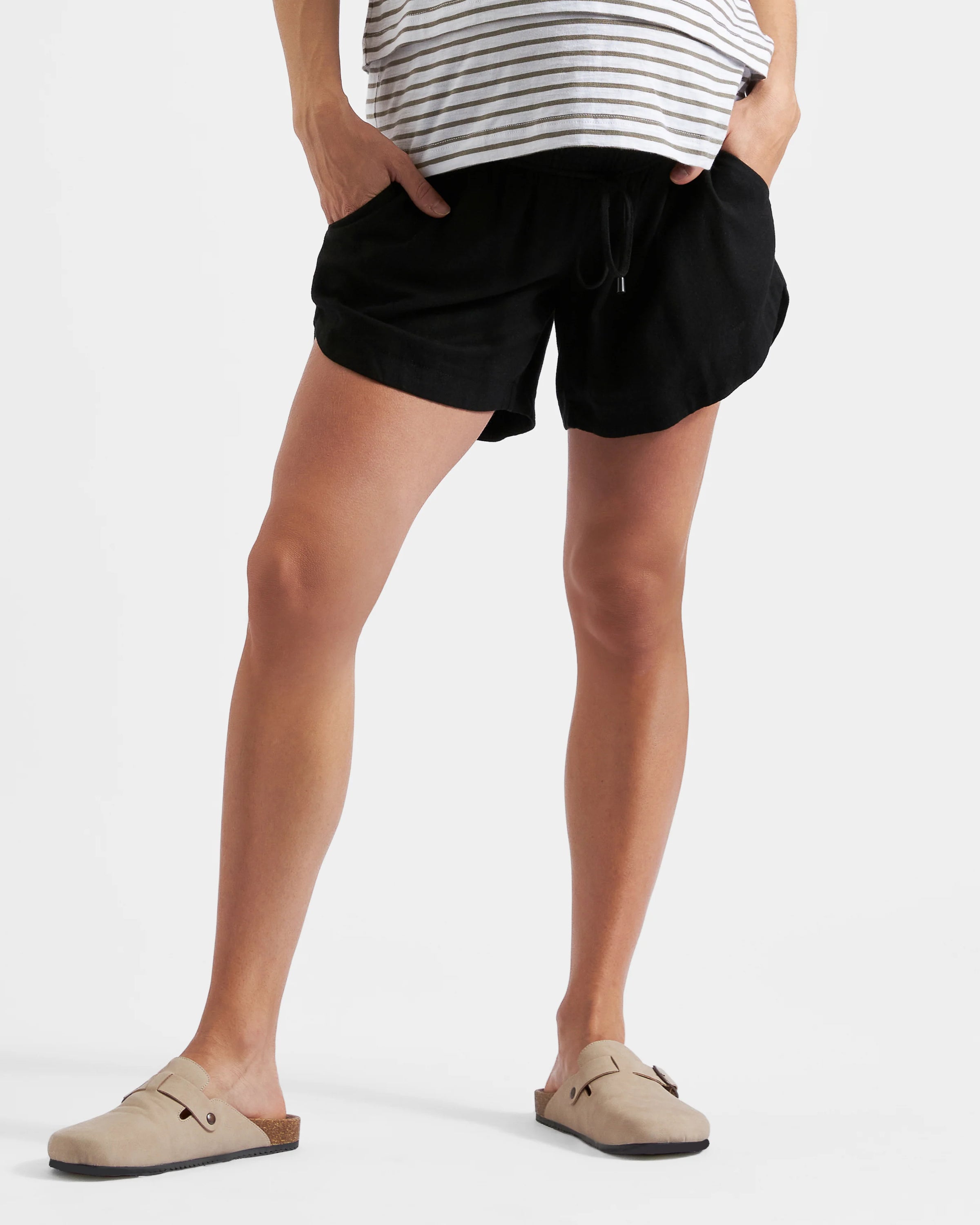 Byron Shirred Short - Yo Mama Maternity