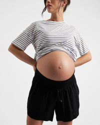 Byron Shirred Short - Yo Mama Maternity