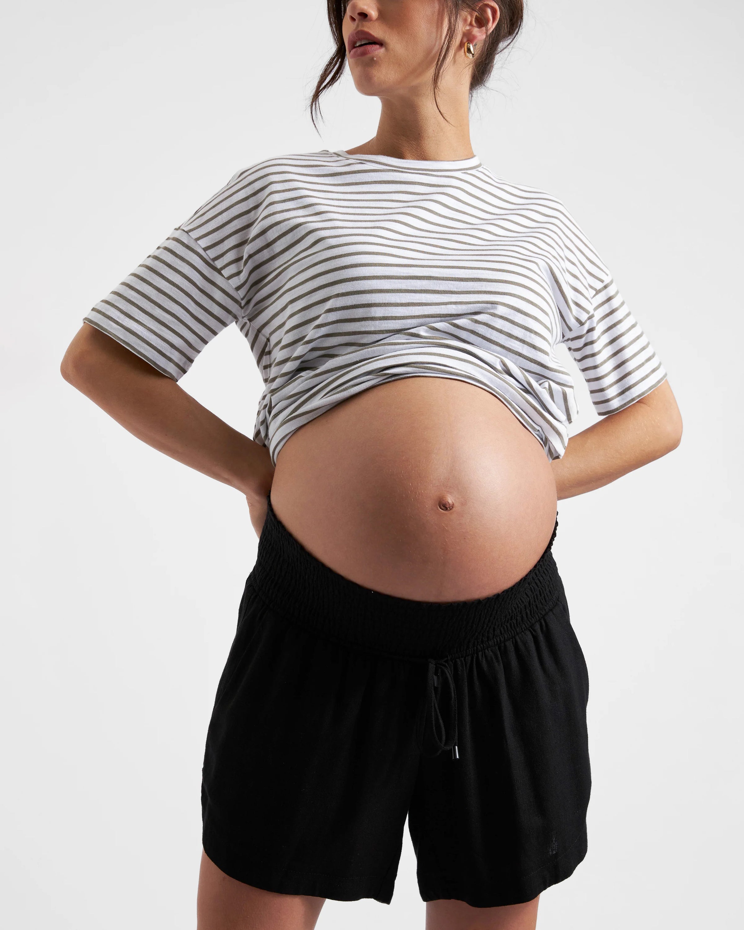 Byron Shirred Short - Yo Mama Maternity