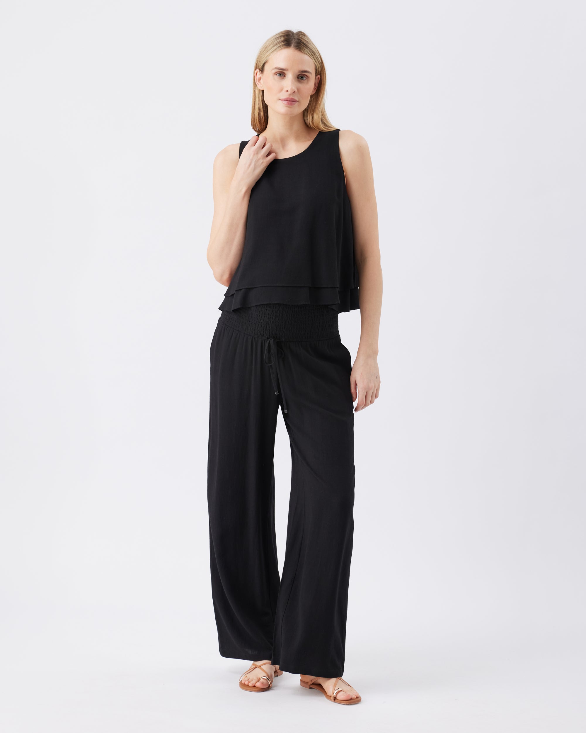 Marlow Shirred Pant - Yo Mama Maternity
