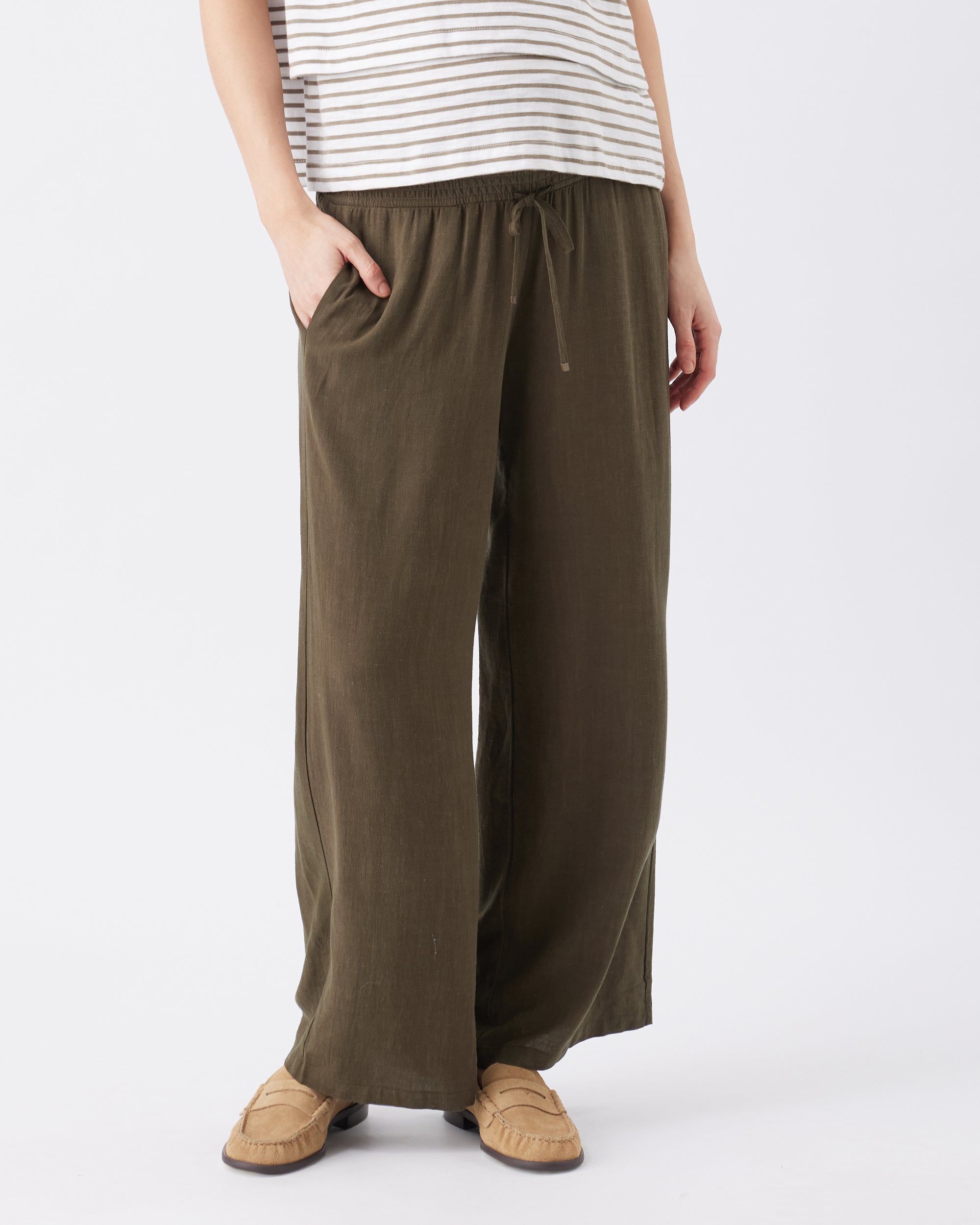 Marlow Shirred Pant - Yo Mama Maternity