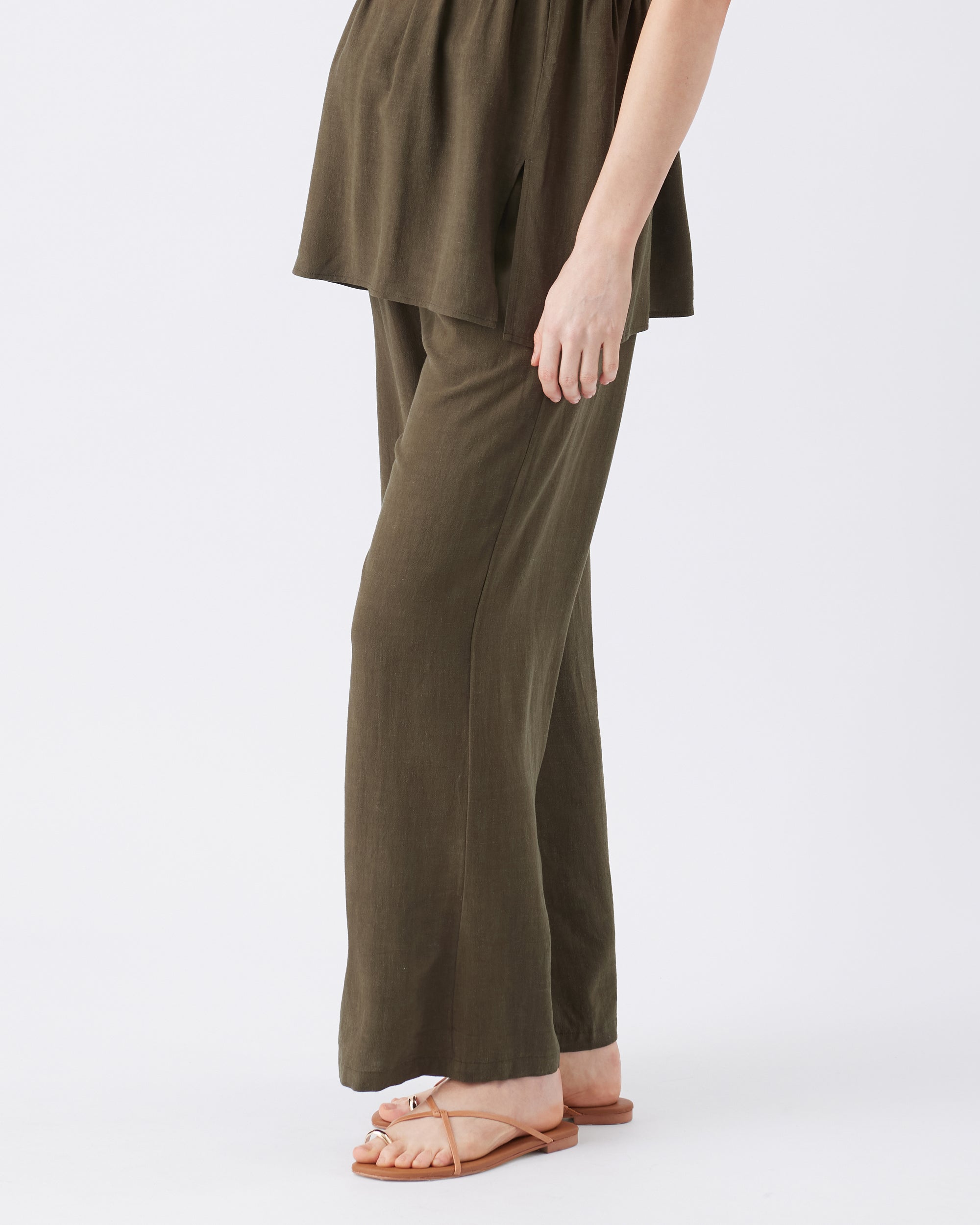 Marlow Shirred Pant - Yo Mama Maternity