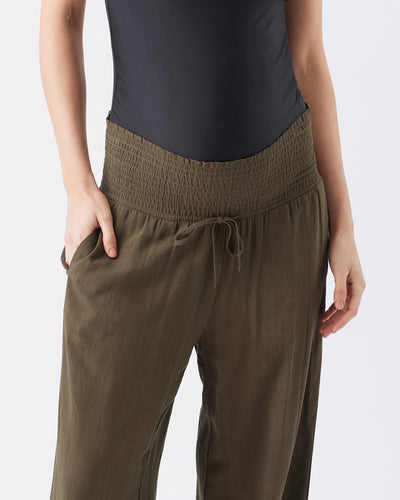 Marlow Shirred Pant - Yo Mama Maternity