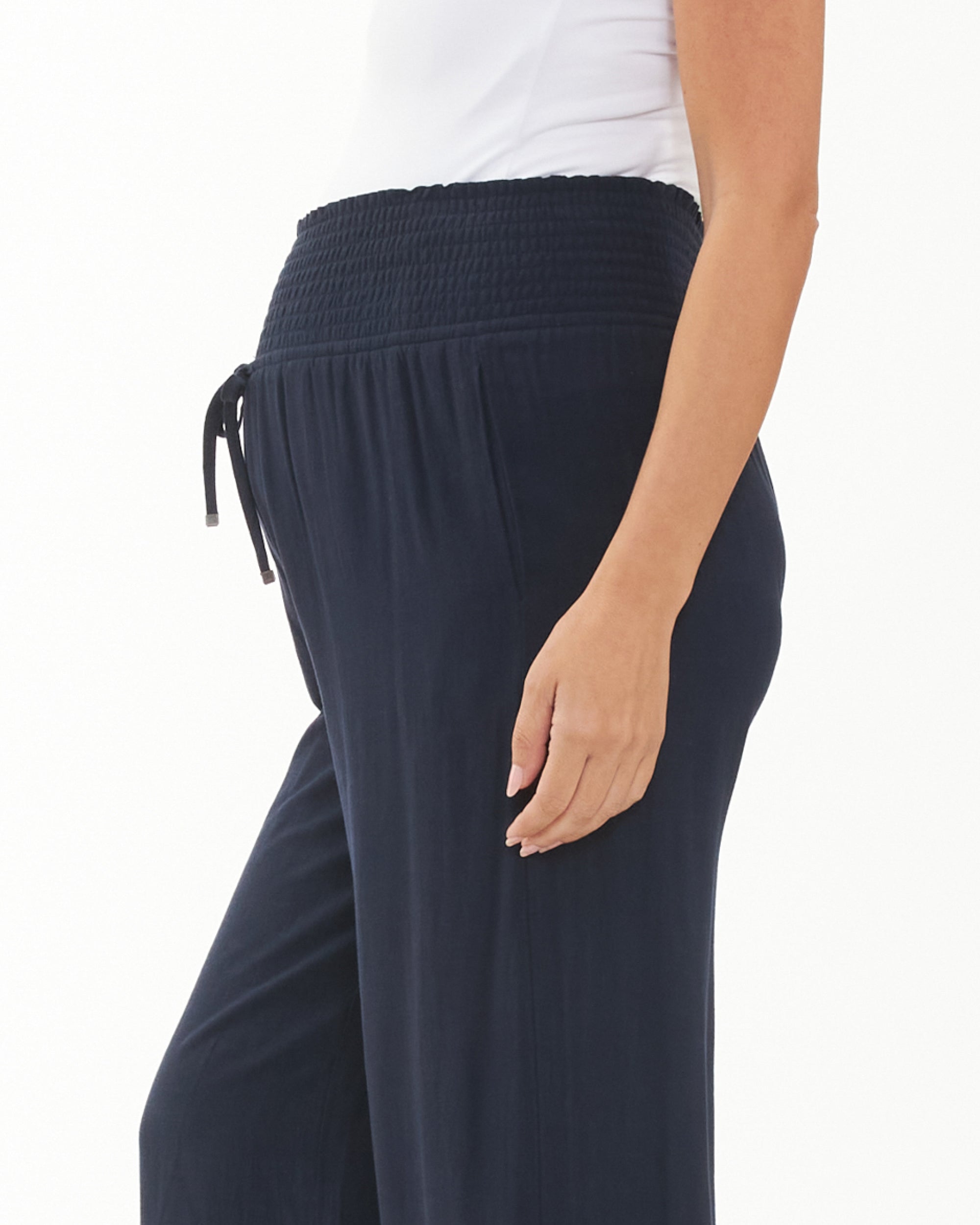 Marlow Shirred Pant - Yo Mama Maternity
