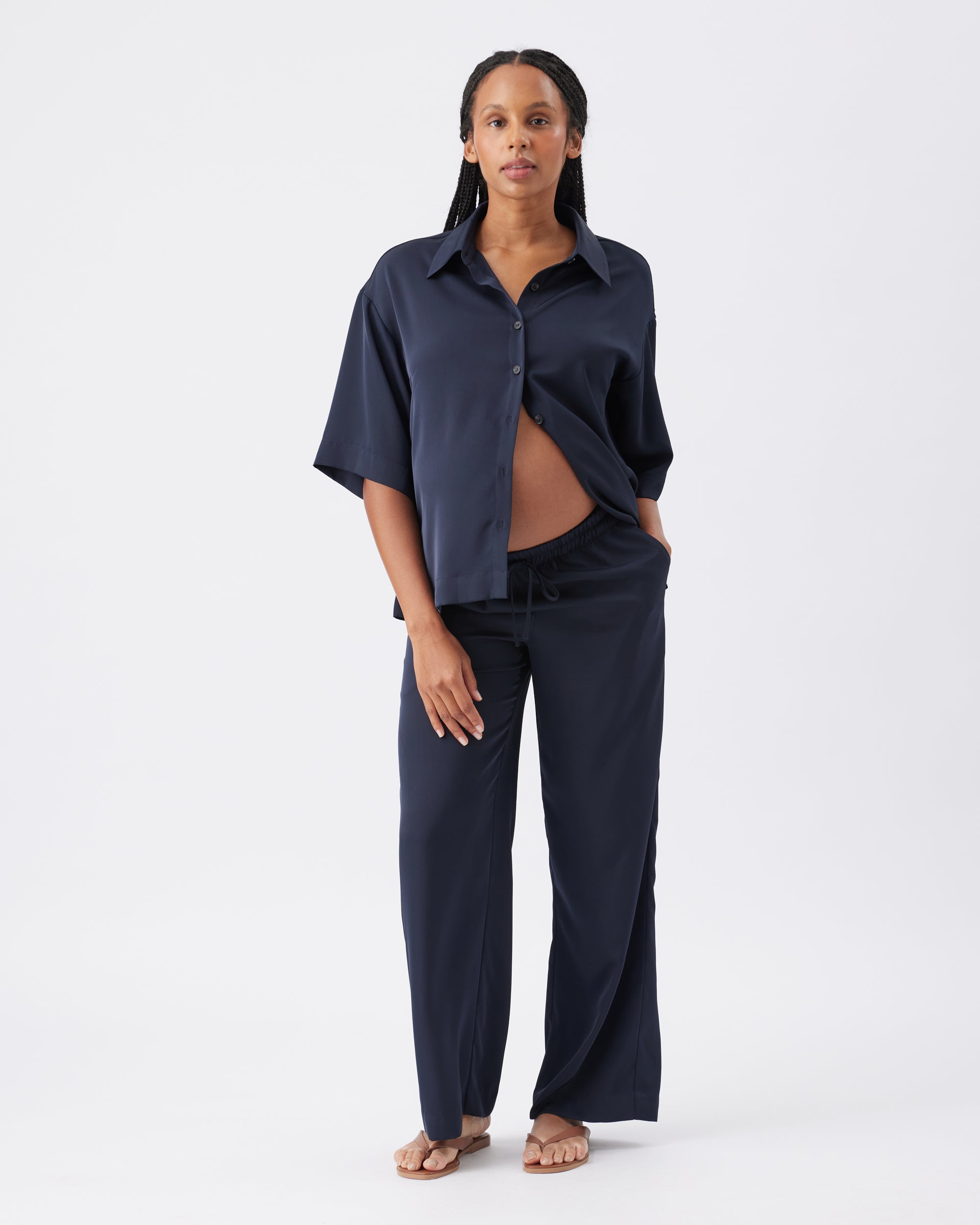 Tamara Satin Trouser - Yo Mama Maternity