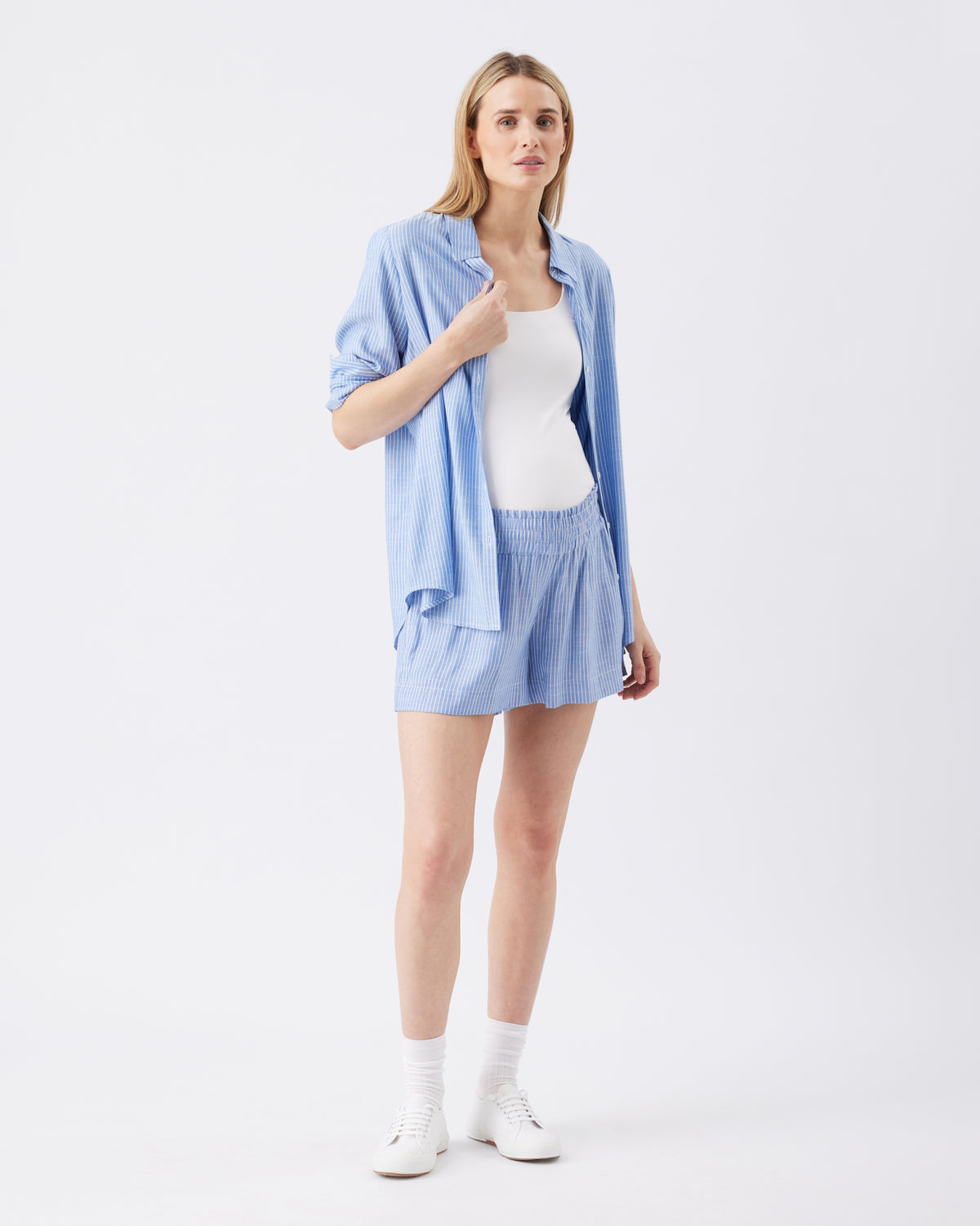 Abby Stripe Short - Yo Mama Maternity