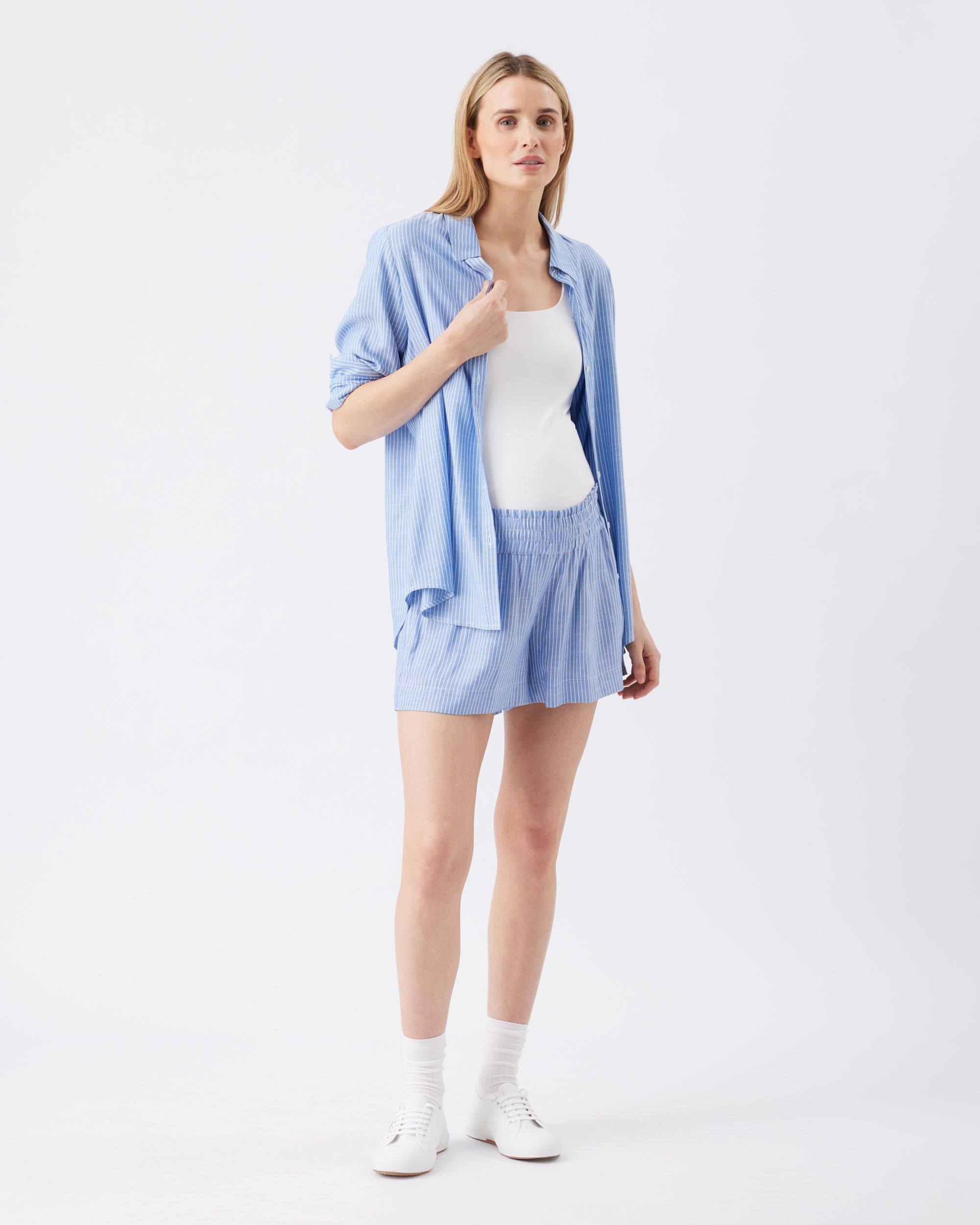 Abby Stripe Short - Yo Mama Maternity