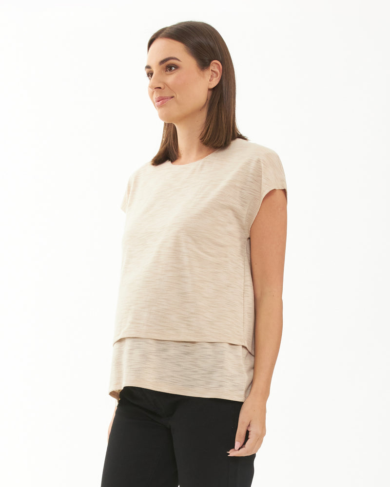 Jazmin Layered Tee - Yo Mama Maternity
