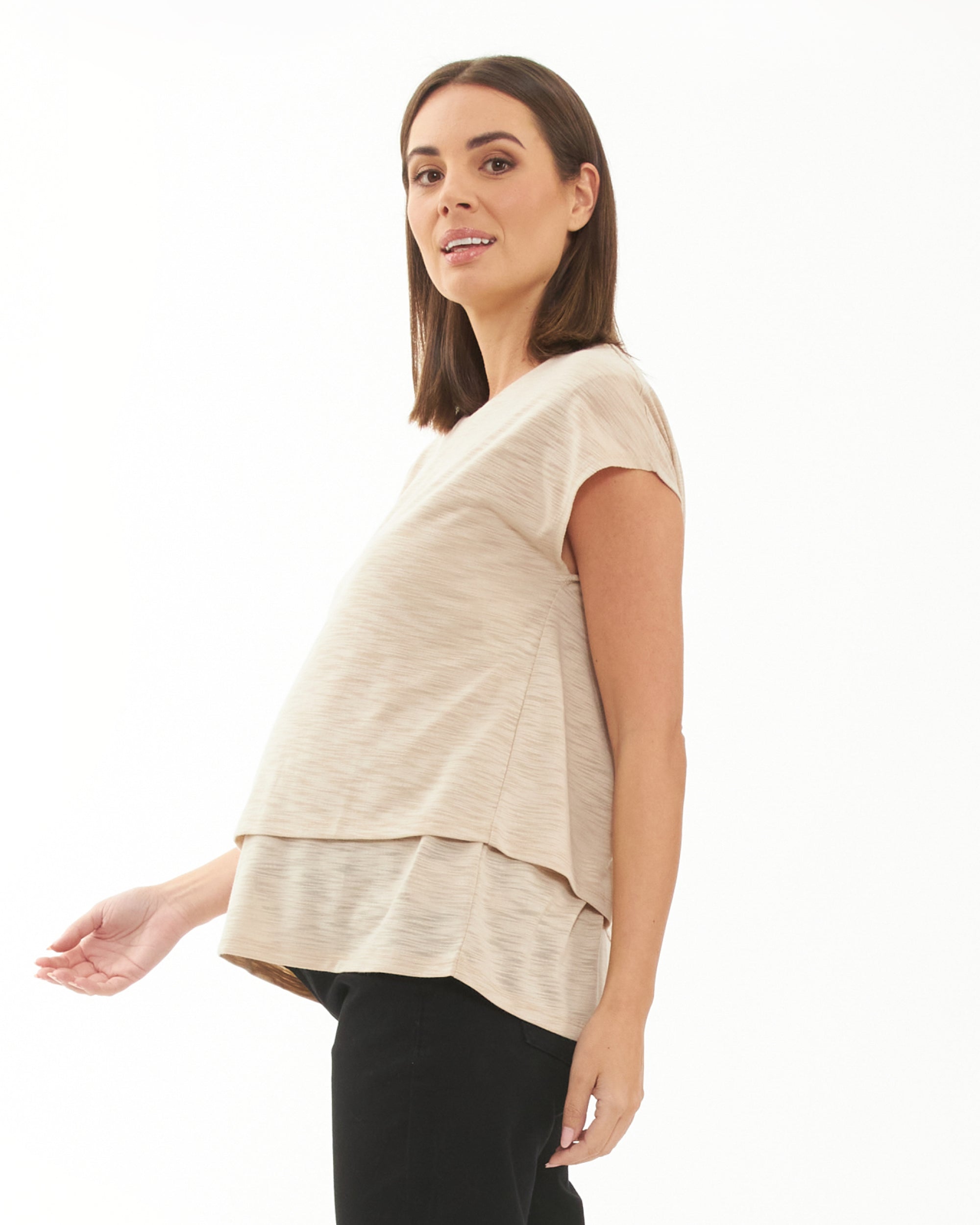 Jazmin Layered Tee - Yo Mama Maternity