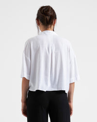 Farrah Crop Button Up - Yo Mama Maternity