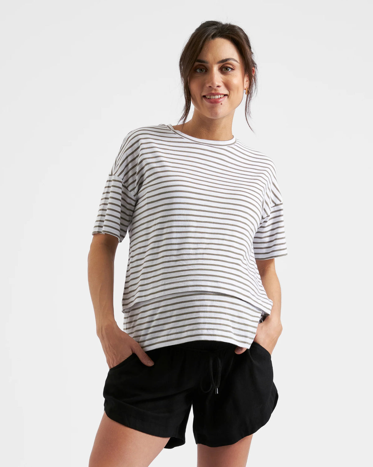 Claudette Nursing Tee - Yo Mama Maternity
