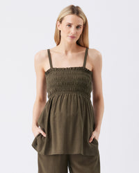 Ella Shirred Tunic Blouse