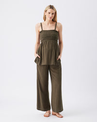 Ella Shirred Tunic Blouse