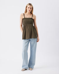 Ella Shirred Tunic Blouse