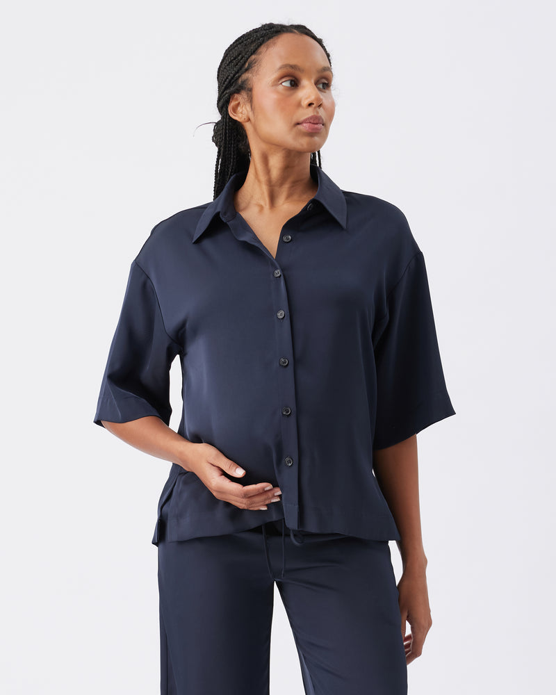 Tamara Satin Shirt - Yo Mama Maternity