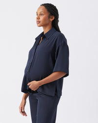 Tamara Satin Shirt - Yo Mama Maternity
