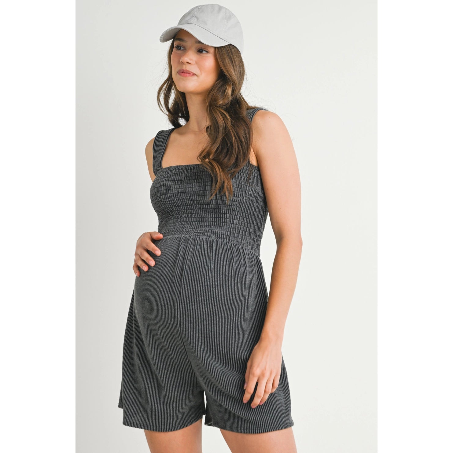 Smocked Top Short Jumper - Yo Mama Maternity