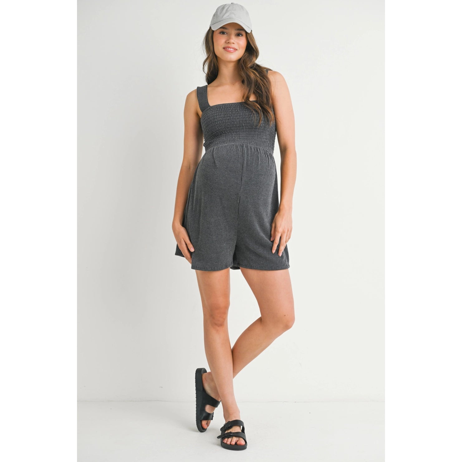 Smocked Top Short Jumper - Yo Mama Maternity