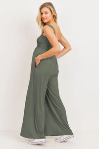 Square Neck Smocked Jumper - Yo Mama Maternity