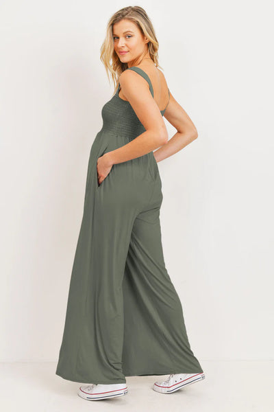 Square Neck Smocked Jumper - Yo Mama Maternity