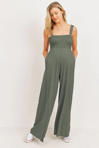 Square Neck Smocked Jumper - Yo Mama Maternity