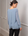 Woven Layered LS Blouse