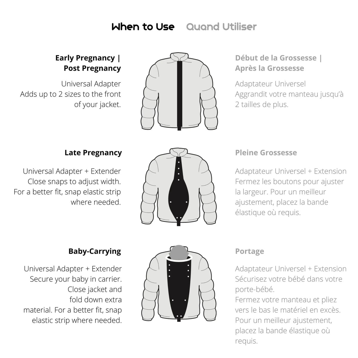 Make My Belly Fit Universal Jacket Extender - Yo Mama Maternity